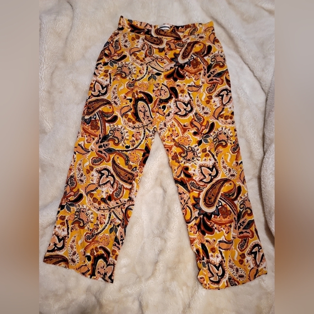 Jules & Leopold Comfy Flowy Paisley Floral Pants